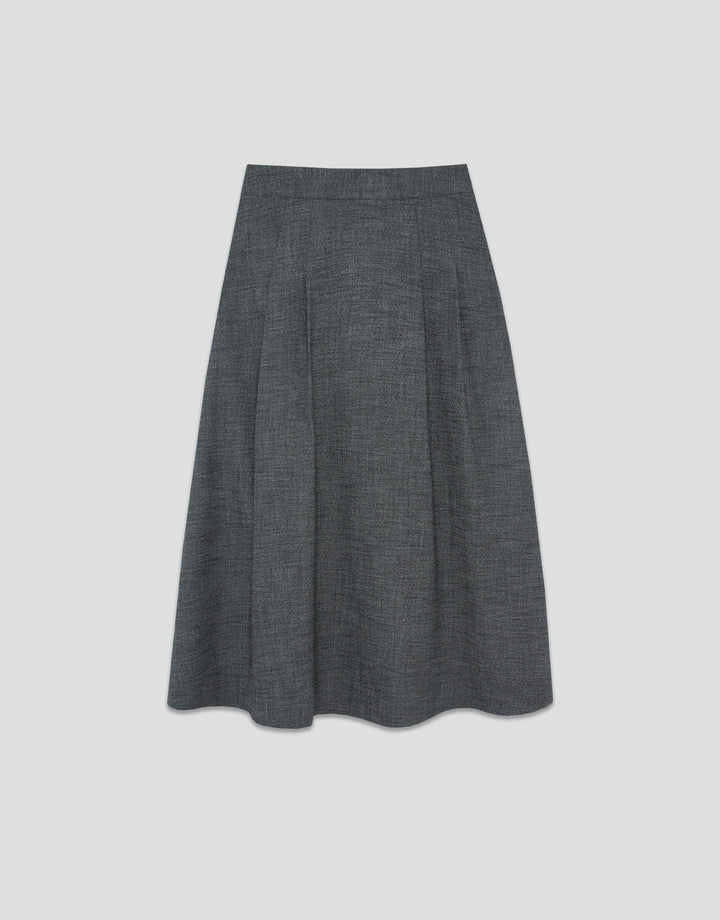 Gray skirt on a light gray background