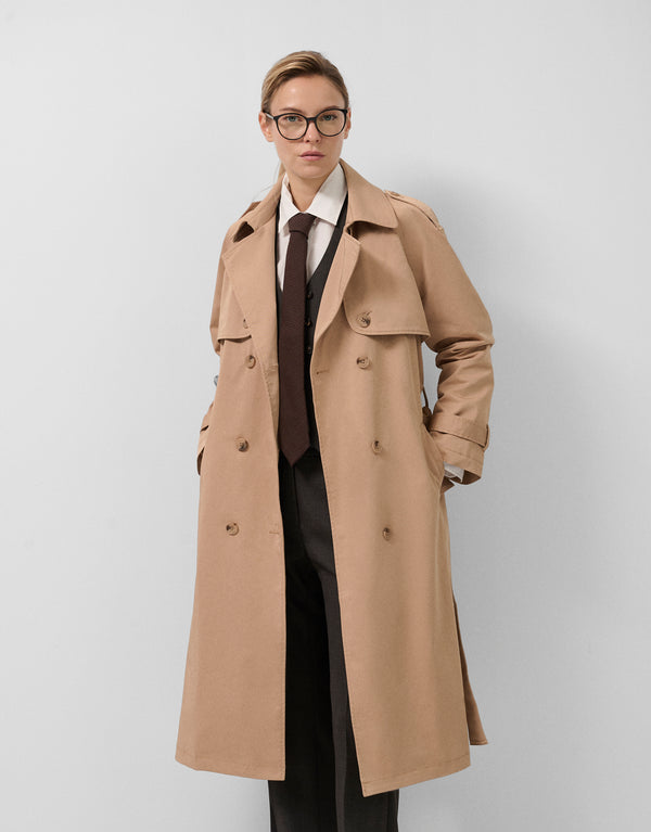 Classic Camel Trench Coat
