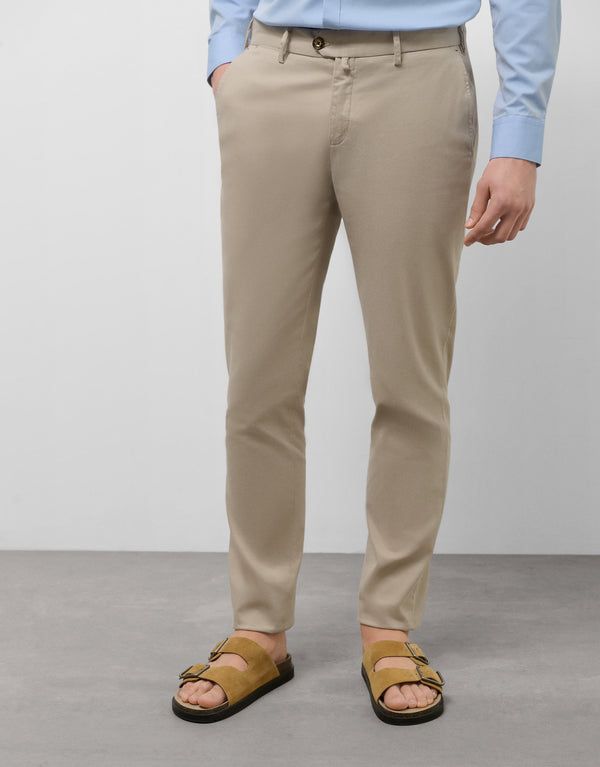 Sand dyed chino trousers