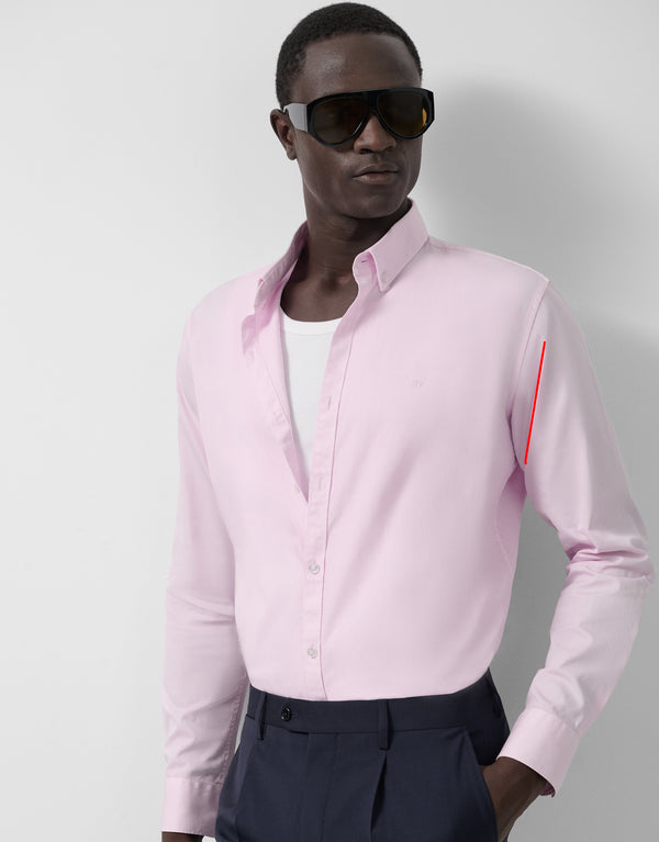 Regular Fit Sport Shirt, Light Plum Dyed