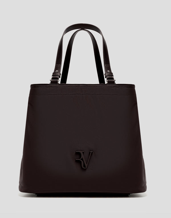 Hobo Handbag Violet M Nylon Brown