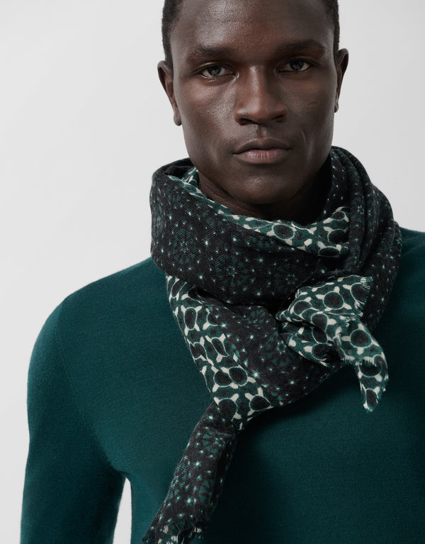 Scarf Panels In Shades Of Green