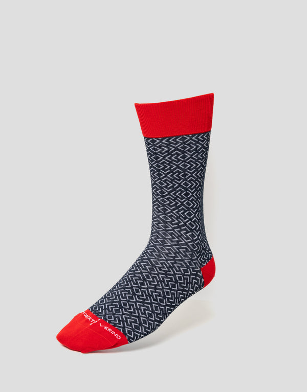 Pack of blue and navy jacquard socks