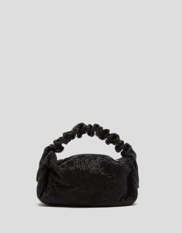 Handbags | Ariana Cristal Mesh Black Handbag by Spanish designer Roberto Verino