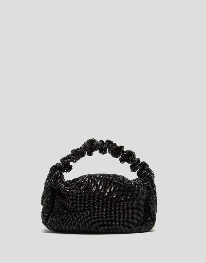 Handbags | Ariana Cristal Mesh Black Handbag by Spanish designer Roberto Verino
