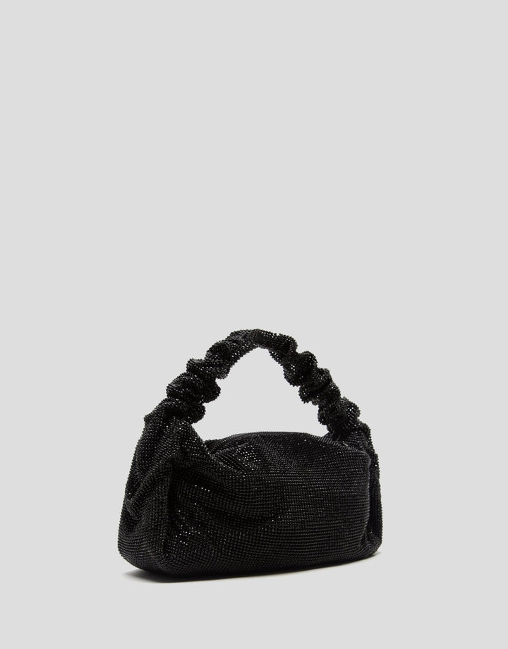 Handbags | Ariana Cristal Mesh Black Handbag by Spanish designer Roberto Verino