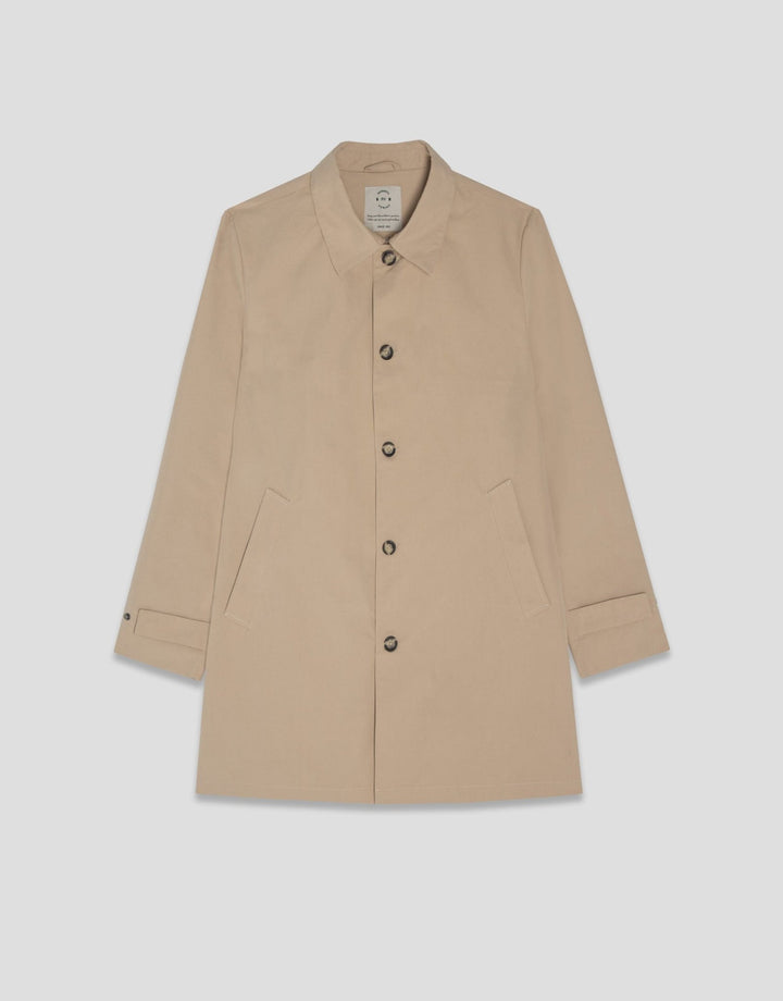 Outerwear | Beige technical cotton gabardine by Spanish designer Roberto Verino