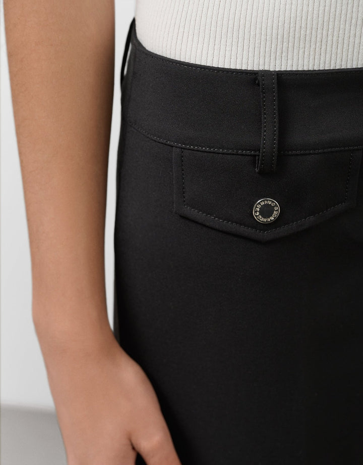 Pants | Black skinny pants by Spanish designer Roberto Verino