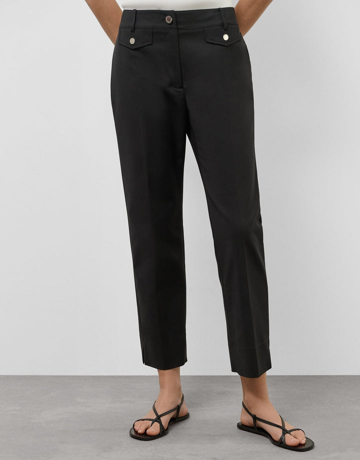 Pants | Black skinny pants by Spanish designer Roberto Verino