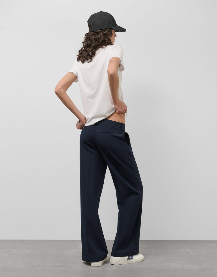 General | Black wide crepe trousers by Spanish designer Roberto Verino