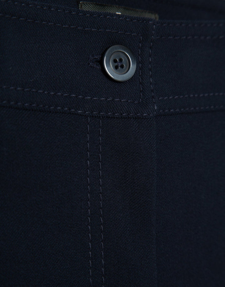 General | Black wide crepe trousers by Spanish designer Roberto Verino