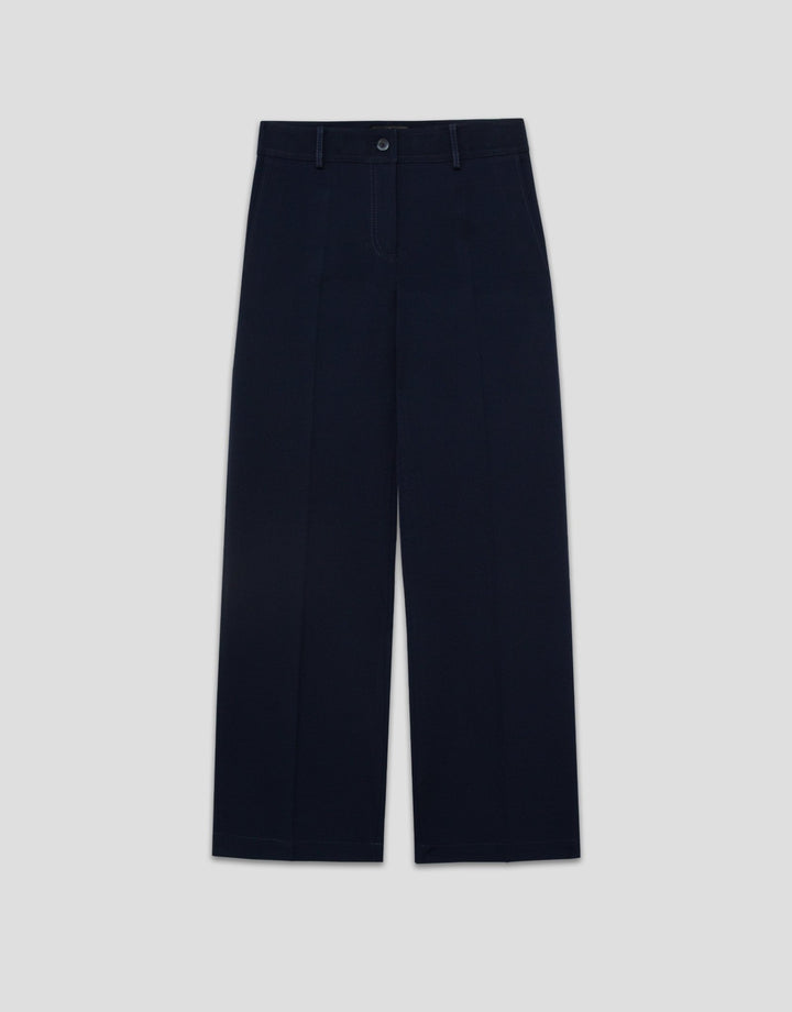 General | Black wide crepe trousers by Spanish designer Roberto Verino
