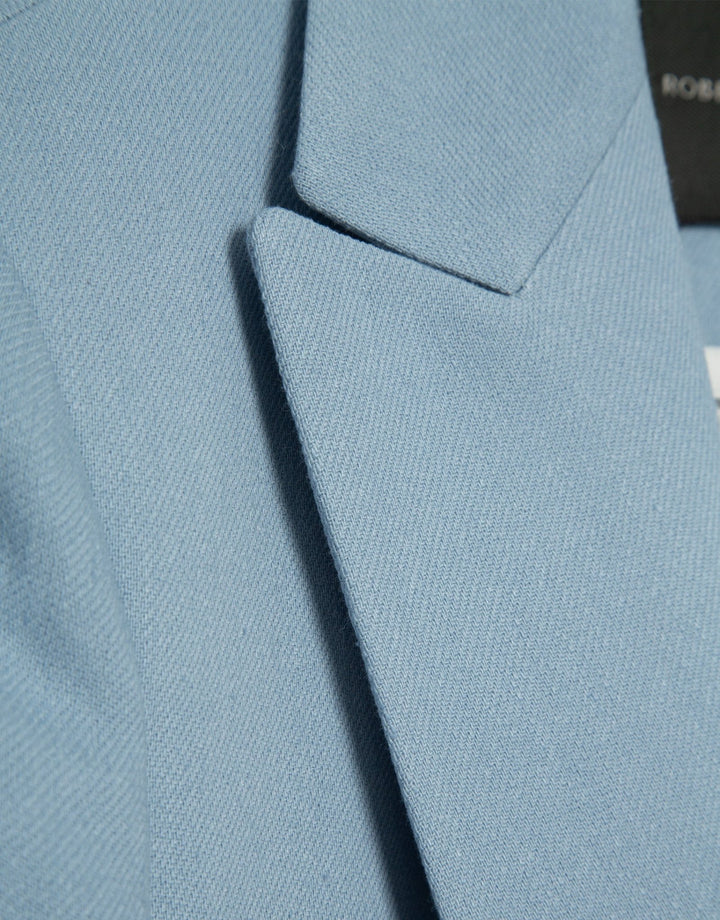 Jackets | Blazer de un botón lino azul claro by Spanish designer Roberto Verino