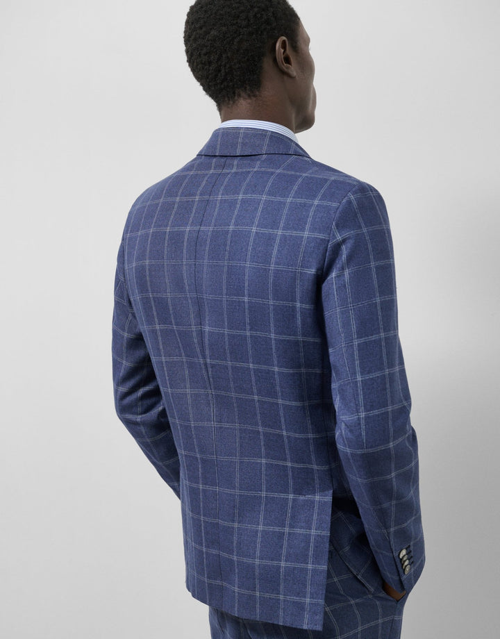 Jackets | Blue checked blazer by Spanish designer Roberto Verino