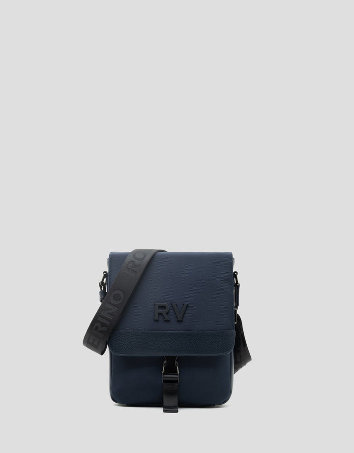 Handbags | Blue nylon tablet crossbody bag by Spanish designer Roberto Verino