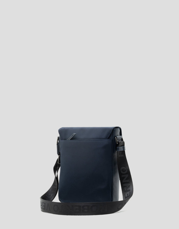 Handbags | Blue nylon tablet crossbody bag by Spanish designer Roberto Verino