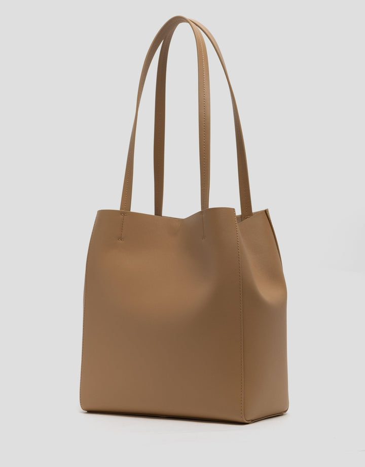 Handbags | Camel leather Bruni Maxi Tote Bag by Spanish designer Roberto Verino