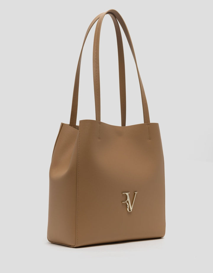 Handbags | Camel leather Bruni Maxi Tote Bag by Spanish designer Roberto Verino