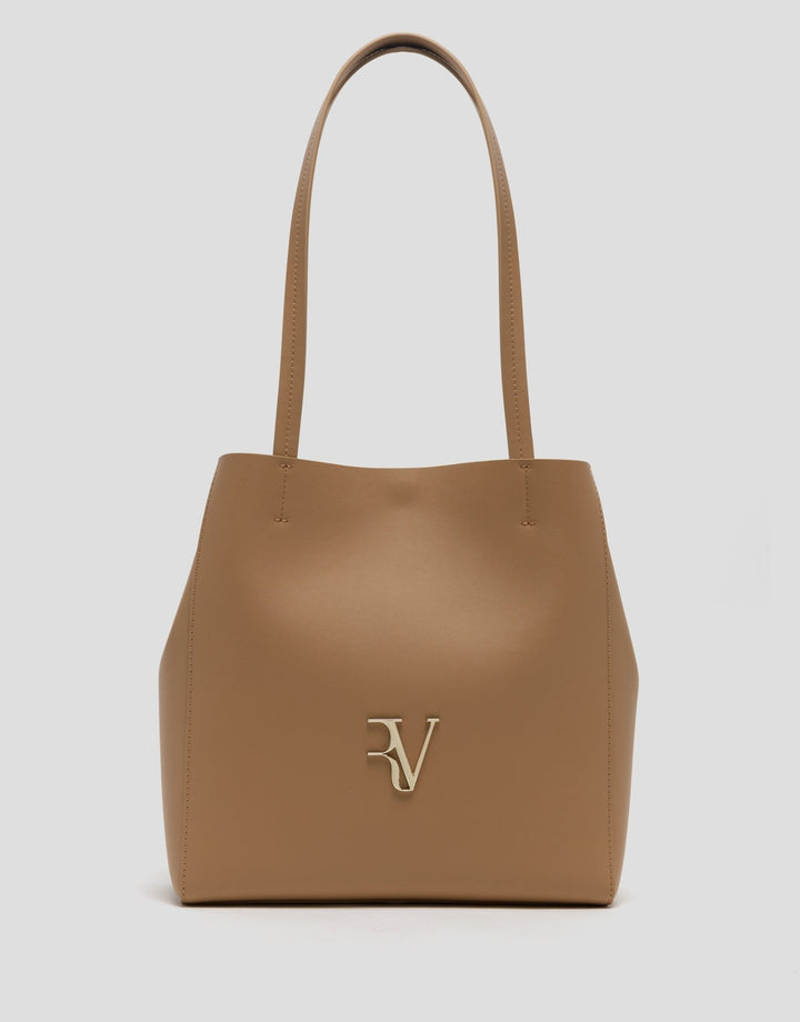 Handbags | Camel leather Bruni Maxi Tote Bag by Spanish designer Roberto Verino