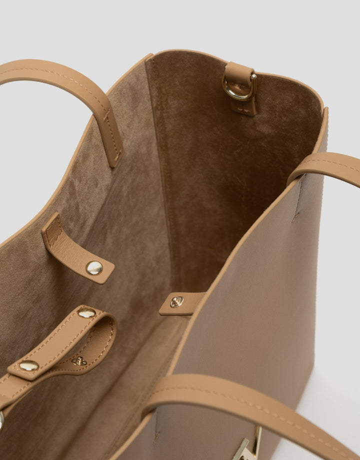 Handbags | Camel leather Bruni Maxi Tote Bag by Spanish designer Roberto Verino