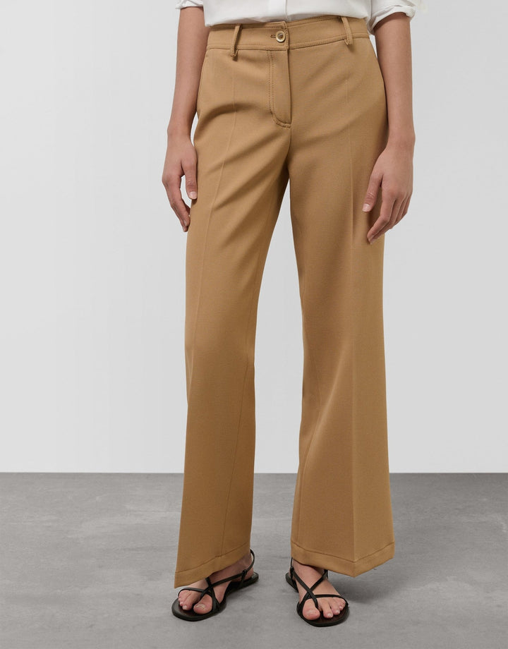 General | Camel wide crepe trousers by Spanish designer Roberto Verino