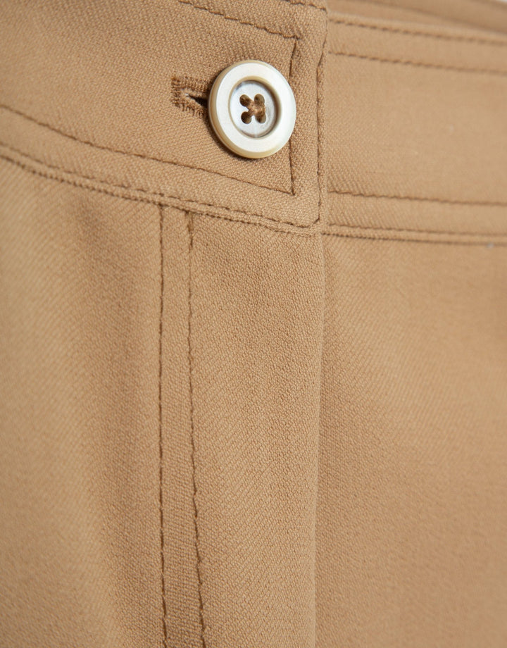 General | Camel wide crepe trousers by Spanish designer Roberto Verino