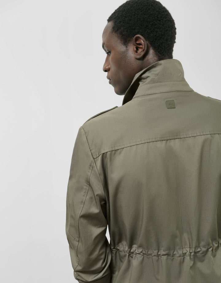 Outerwear | Khaki green four - pocket safari jacket by Spanish designer Roberto Verino