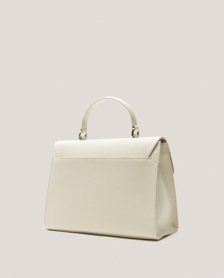 Handbags | Light beige leather Maxi Mía handbag by Spanish designer Roberto Verino