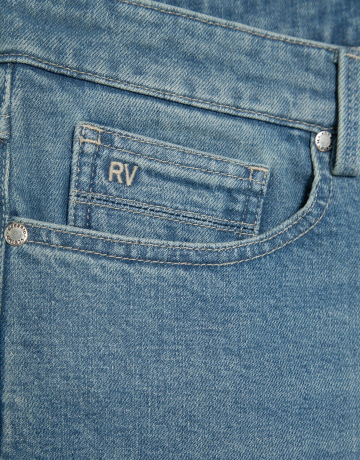 Pants | Light blue stone - washed denim jeans by Spanish designer Roberto Verino