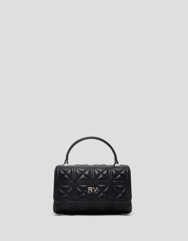 Handbags | Linda Micro black quilted leather bag by Spanish designer Roberto Verino