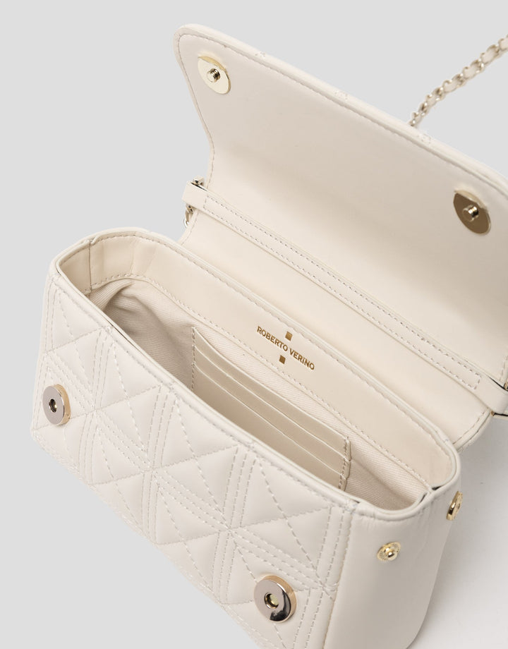 Handbags | Linda Micro raw quilted leather bag by Spanish designer Roberto Verino