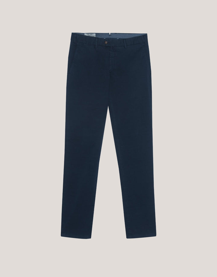 Pants | Navy blue dyed chino trousers by Spanish designer Roberto Verino
