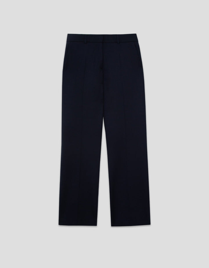 Pants | Night blue straight trousers by Spanish designer Roberto Verino