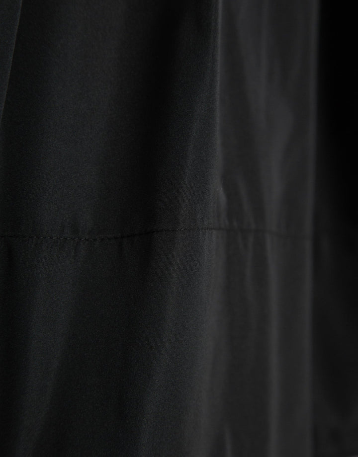 Skirts | Pleated skirt in black taffeta by Spanish designer Roberto Verino