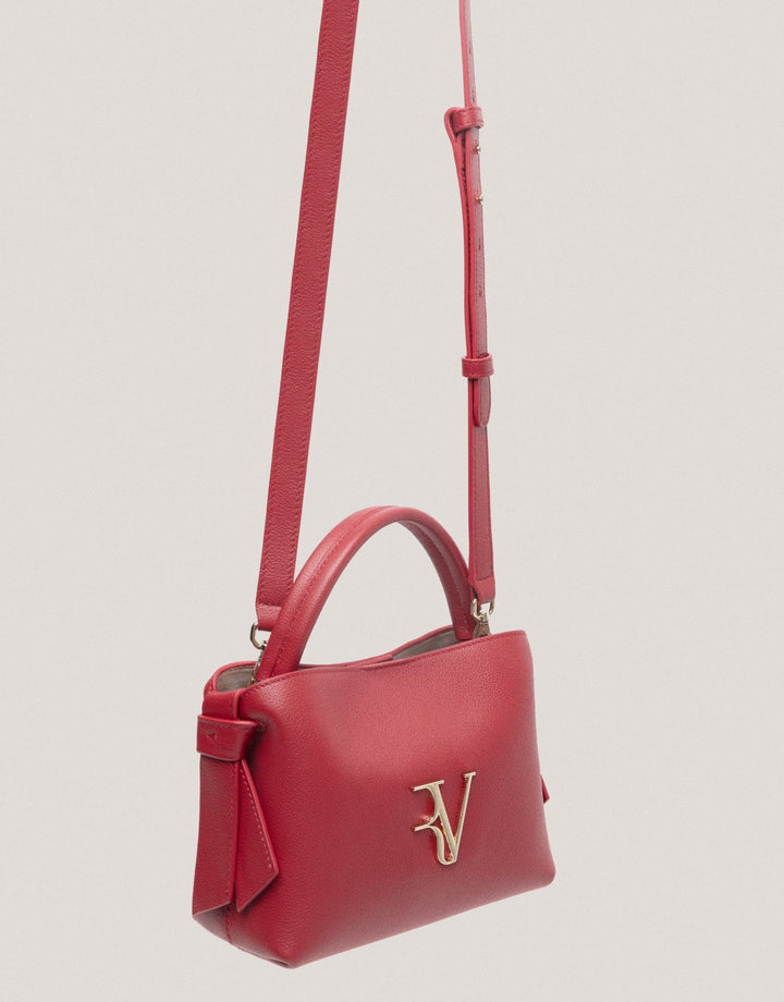 Handbags | Red leather mini Nina handbag by Spanish designer Roberto Verino