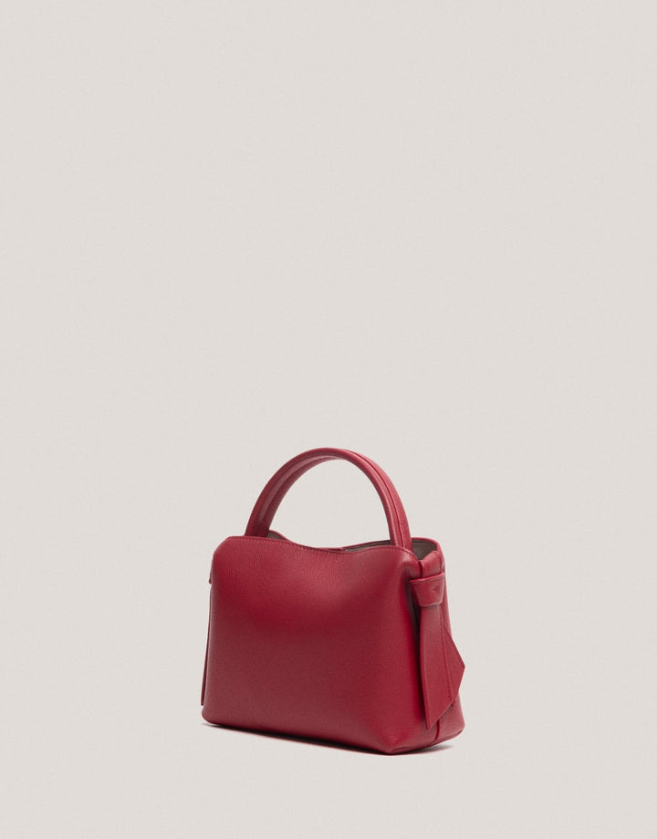Handbags | Red leather mini Nina handbag by Spanish designer Roberto Verino