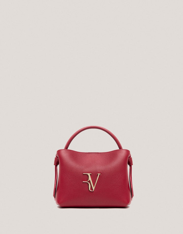 Handbags | Red leather mini Nina handbag by Spanish designer Roberto Verino