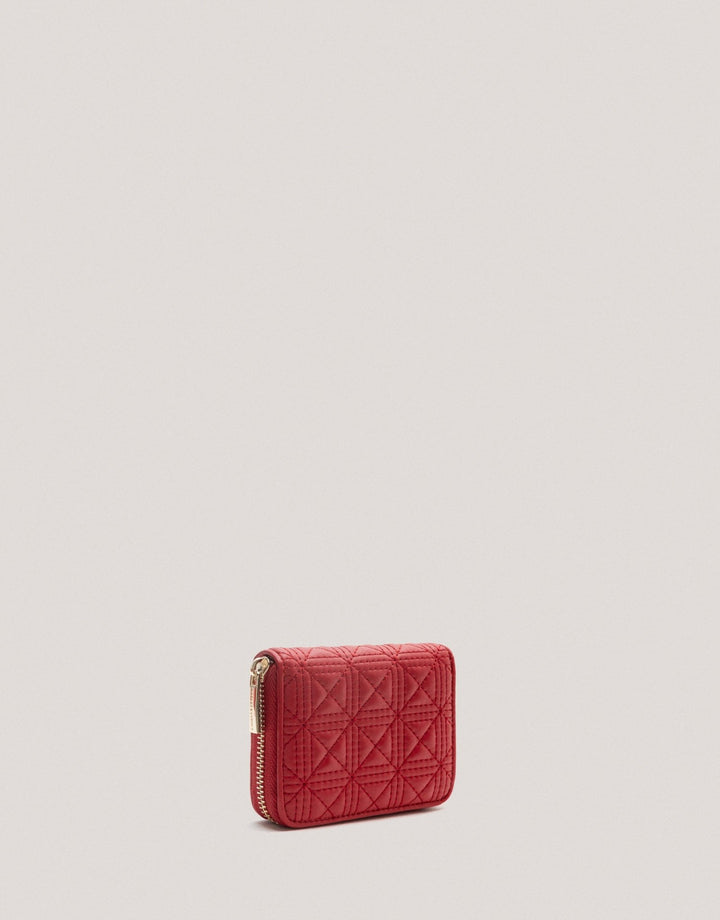 Wallets | Red quilted leather Linda wallet and coin purse by Spanish designer Roberto Verino
