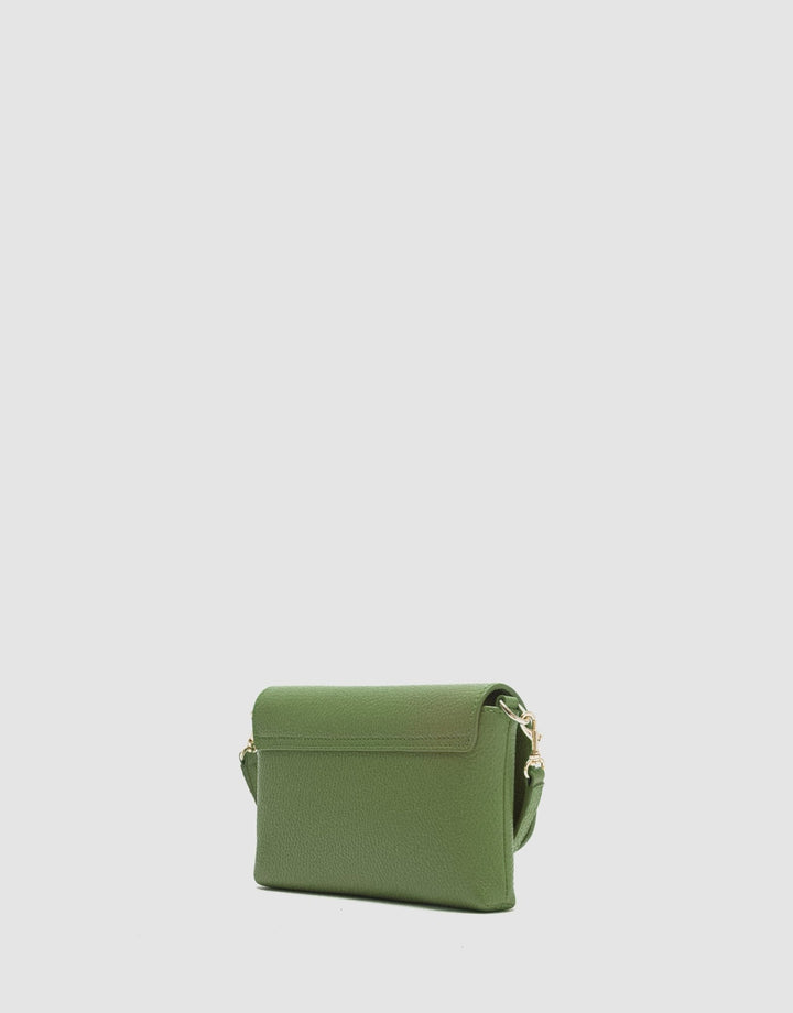 Handbags | Rita green leather handbag by Spanish designer Roberto Verino