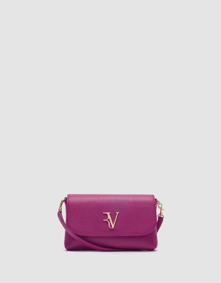 Handbags | Rita raspberry leather handbag by Spanish designer Roberto Verino