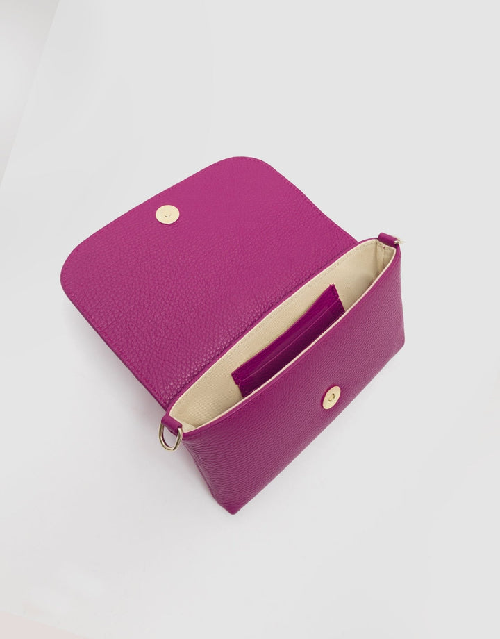 Handbags | Rita raspberry leather handbag by Spanish designer Roberto Verino
