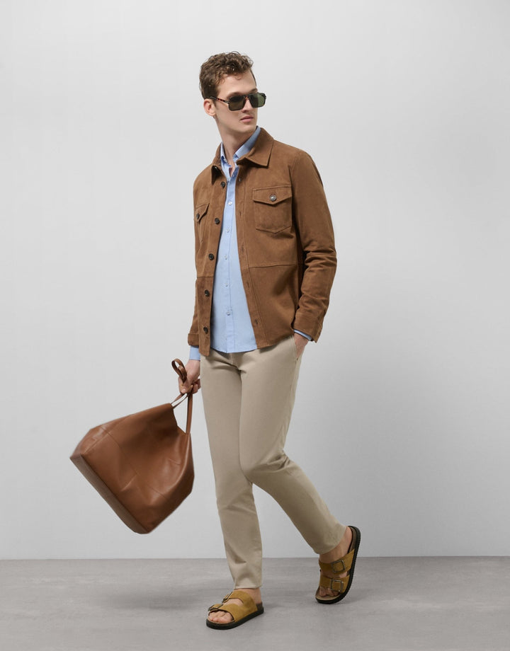 General | Sand dyed chino trousers by Spanish designer Roberto Verino