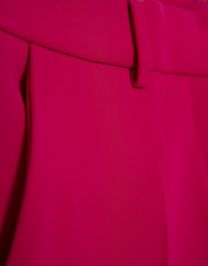 Pants | Straight raspberry crepe trousers by Spanish designer Roberto Verino