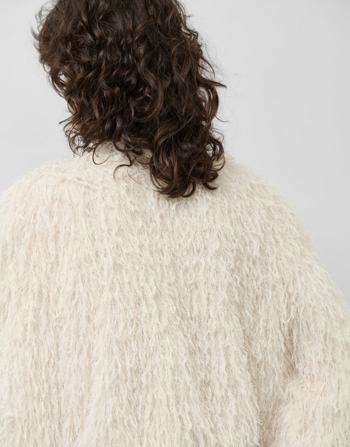 Jackets | White and silver fantasy fabric jacket by Spanish designer Roberto Verino